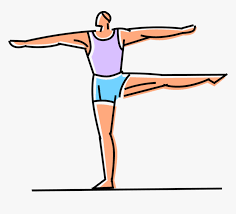 gymnast vector balance beam clipart