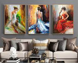 Canvas Original Set Of Three Wall Art