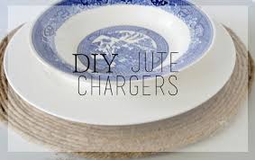 Diy Jute Chargers Ella Claire Co