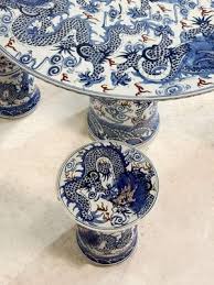 Vintage Chinese Ceramic Dining Table