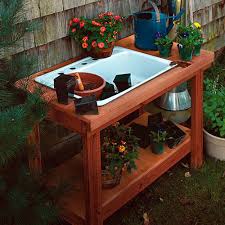 A Potting Table With A Twist Project