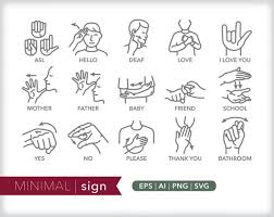 Sign Age Icons Asl Communication
