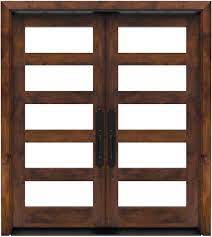 Contemporary Double Front Doors With