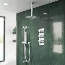 Rain Shower System With Grab Bar