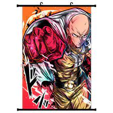 Anime Poster Hd Saitama Wall Scroll