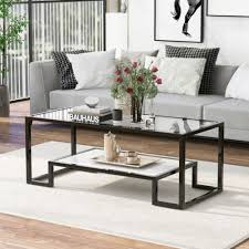 Contemporary Metal Coffee Table With