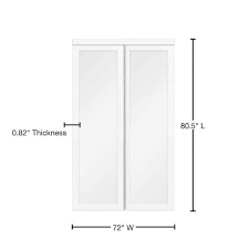 Truporte 72 In X 80 In White Twilight