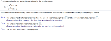 Equation For Any Horizontal Asymptotes