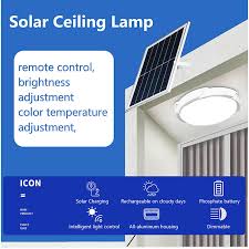 Solar Power Ceiling Light Pendant Lamp