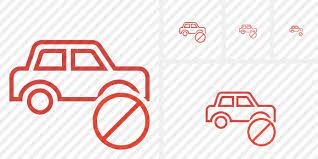 Car Icon Outline Color Professional
