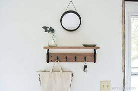 Diy Entryway Shelf With Hooks