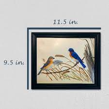 Audubon Bluebird Bird Nature Print 8x10