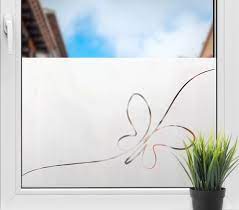 Frosted Glass Foil Erfly Window