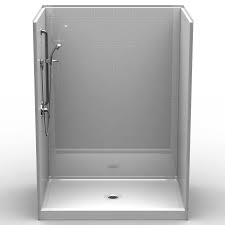 Five Piece 60 X 42 Curbed Shower