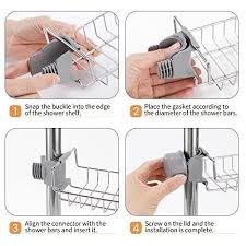 Buoluty Clawfoot Tub Shower Caddy