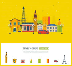 French Landmarks Set Stock Vector By