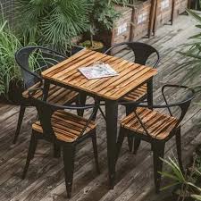 Table And 4 Chair Outdoor Cafe Set