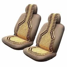 Black Wooden Beads Car Seat Cover