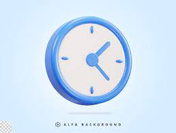 Vector Wall Round Clock 3d Icon