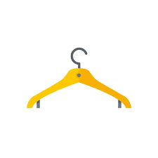 Clothes Hanger Vector Icon Isolated