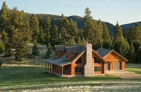 Traditional Style Log Cabin In Montana