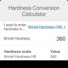 Hardness Conversion Calculator
