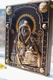 Virgin Mary The Unfading Flower Icon