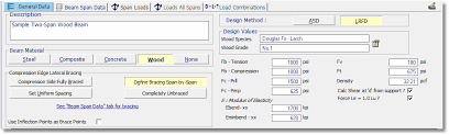 calculation modules beams wood beam