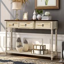 Anbazar Beige Long Console Table