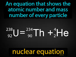 Nuclear Equation Definition Image