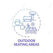 Outdoor Seating Areas Concept Icon Area