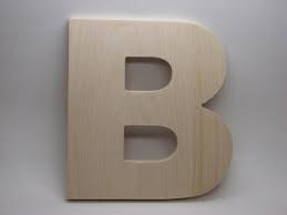 8 Wooden Letter B Arial Font Unfinished
