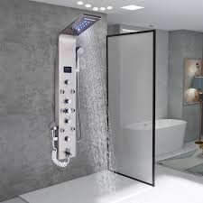 Shower Panel Tower System Led Brushed