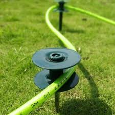Plants With Garden Hose Roller Guide