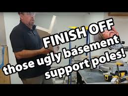 Finishing A Basement Support Pole With
