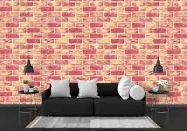Red Brick Design 3d Wallpaper