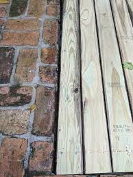 Wood To Brick Deck Transitions Diy