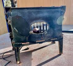 Antique Vintage Cast Iron Fireplace