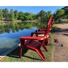 Stylewell Chili Red Plastic Adirondack