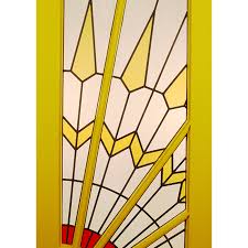 Bespoke Hardwood Sunrise Door Art Deco