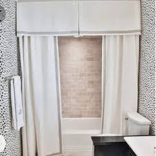 Custom Shower Curtain With Cornice