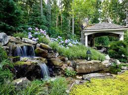 Backyard Waterfalls And Landscaping