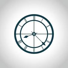 Classic Wall Clock Icon Simple Vector