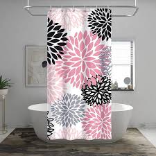 Dahlia Flower Shower Curtain Fl