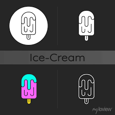 Fruit Juice Ice Pop Dark Theme Icon