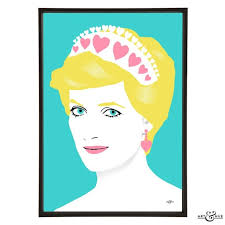 Princess Diana Art Print Pop Art
