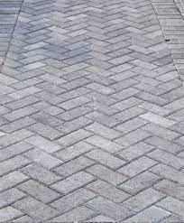 Grey Herringbone Brick Walkway