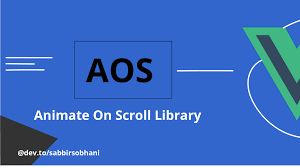 aos scrolling animation with vuejs 3