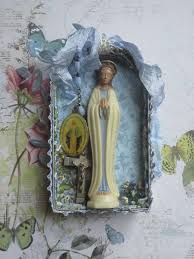 Blessed Virgin Mary Vintage Fl