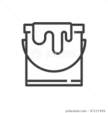 Paint Isolated Open Can Outline Icon